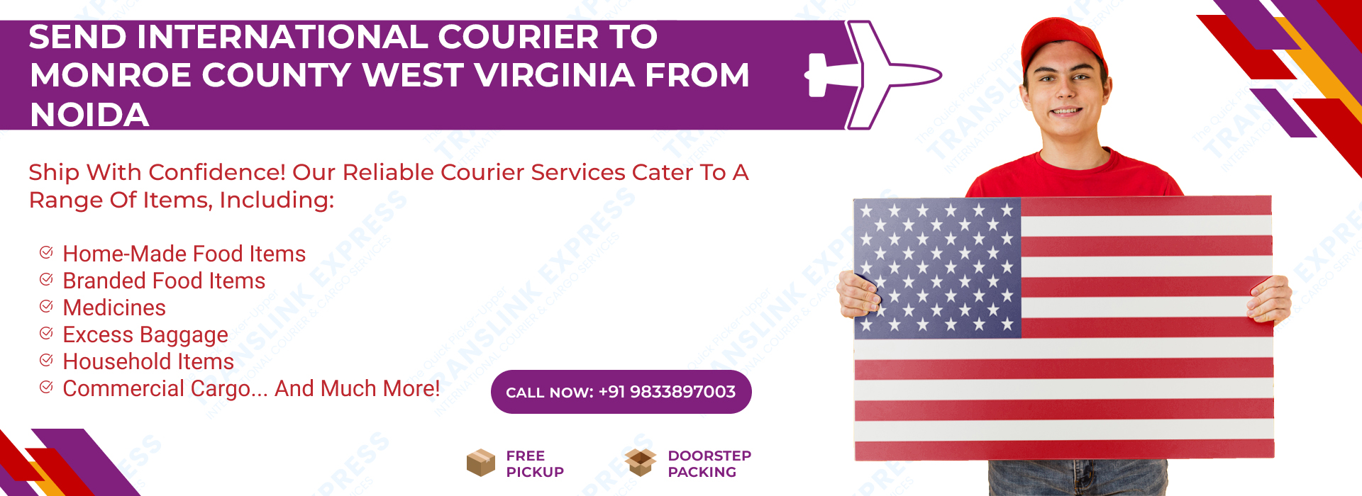 Courier to Monroe County West Virginia From Noida